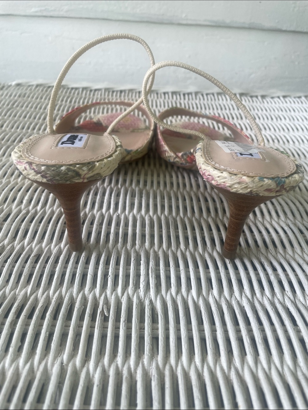 New Dune London Raffia Floral Sandal size US 7/ EU 37 - Picture 10 of 13